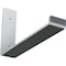 Ekena Millwork Steel Hanging Shelf Bracket, Unfinished 2"W x 12"D x 7"H BKTM02X12X07HSCRS - alternate 1